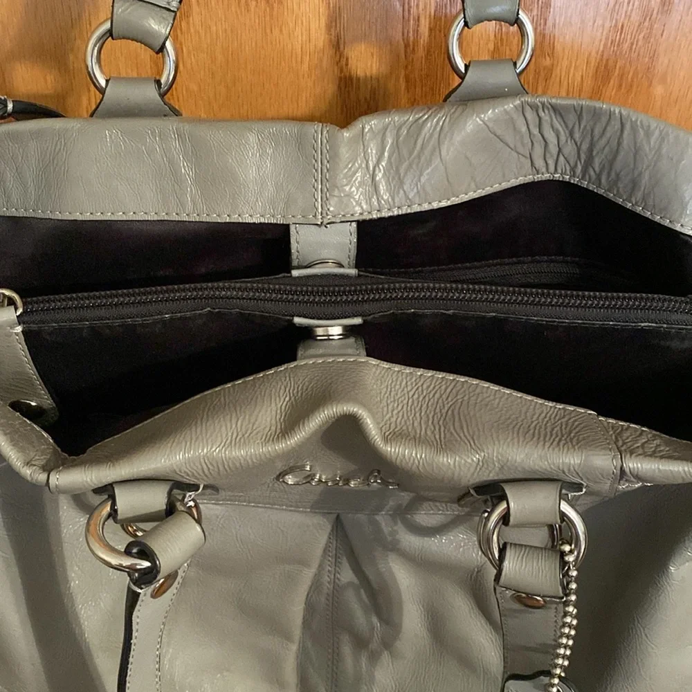 Coach Ashley Patent Leather Carryall - Picture 7 of 16